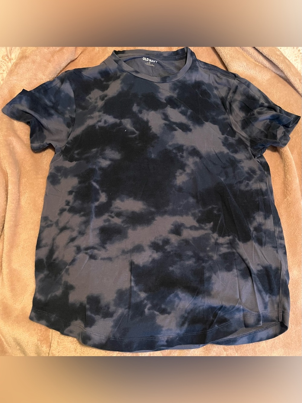 Old Navy Tie-Dye Crewneck Tee - Black & Charcoal Gray